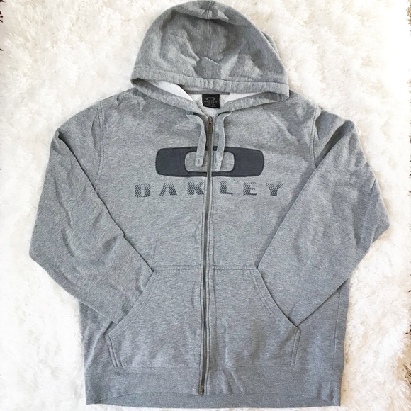 Oakley Other - Men's Oakley Gray Full Zip Hooded Sweatshirt Sz XL